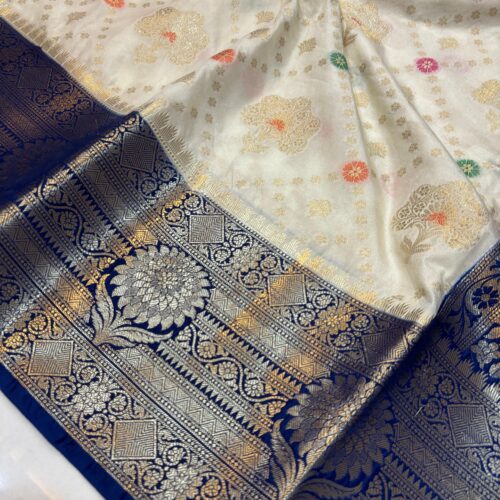 Authentic Banarasi Art Silk Saree | Handcrafted in Varanasi, India - Image 2