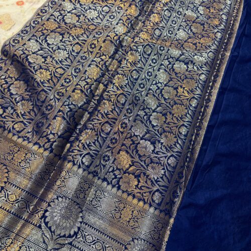 Authentic Banarasi Art Silk Saree | Handcrafted in Varanasi, India - Image 3