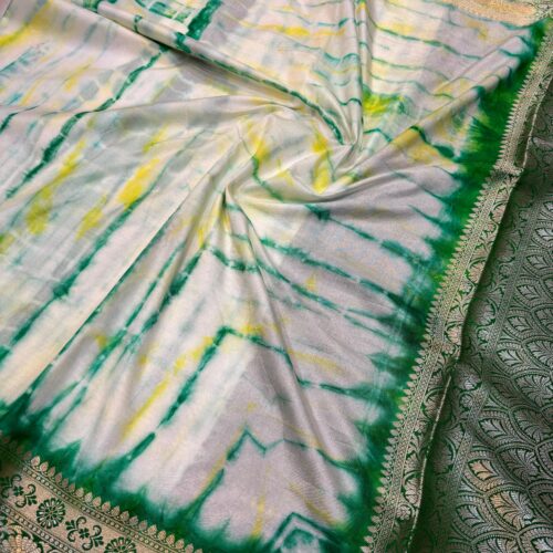 Elegant Banarasi Art Silk Multidye Saree with Zari Work
