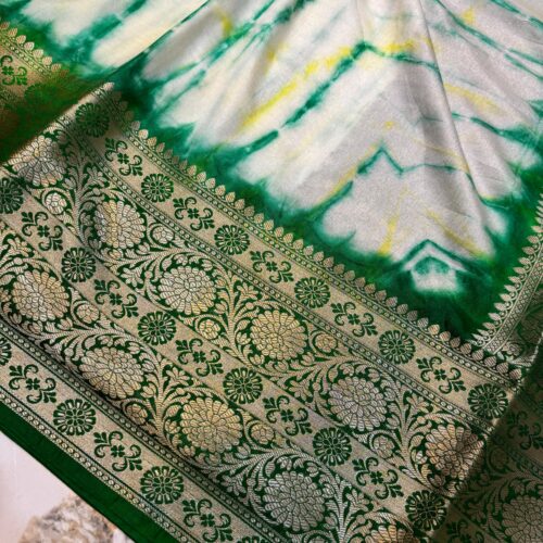 Elegant Banarasi Art Silk Multidye Saree with Zari Work - Image 2