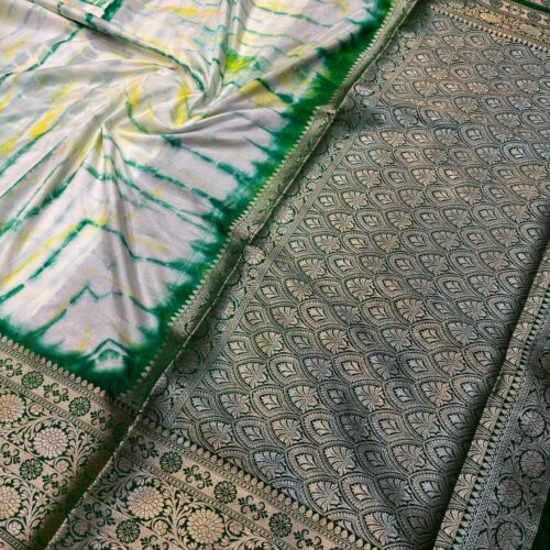 Elegant Banarasi Art Silk Multidye Saree with Zari Work - Image 3