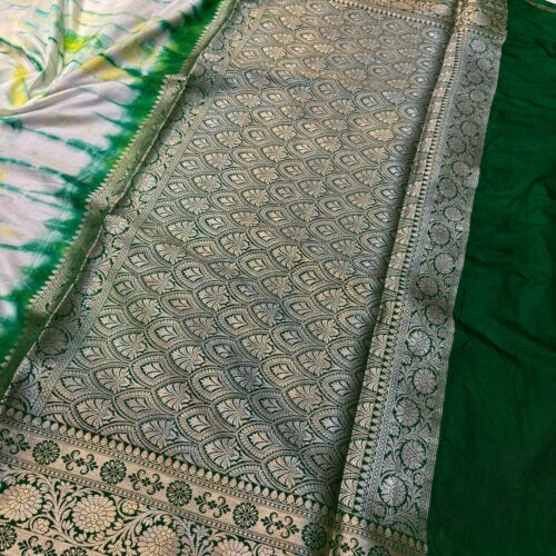 Elegant Banarasi Art Silk Multidye Saree with Zari Work - Image 4