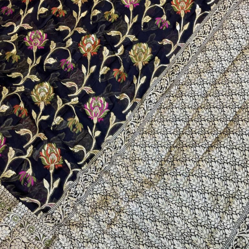 Banarasi Semi-Georgette Sarees for Weddings and Special Occasions